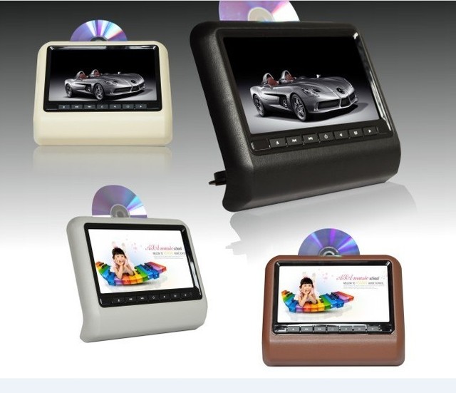 9 Inch LCD Universal Car Headrest Monitor for Player & FM Rear Seat Entertainment System with Touch Screen USB SD Support