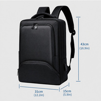Sac à dos pour ordinateur portable de loisirs imperméable de qualité supérieure, grande capacité, sac d'affaires en Oxford recyclé, logo personnalisé, cadeau