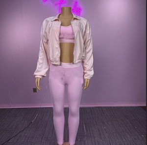 Giacca felpa con cerniera attiva Patchwork Set da donna giacca + reggiseno + <span class=keywords><strong>pantaloni</strong></span> <span class=keywords><strong>lunghi</strong></span> 2025 completo sportivo a tre pezzi - Product Image 6