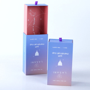 Tùy Chỉnh Kinh Nguyệt Cup Bao Bì Hộp Giấy Các Tông In Ấn Lưu Trữ Hộp Tùy Chỉnh Thời Gian Kinh Nguyệt Gói Hộp Quà Tặng - Product Image 2