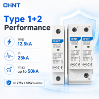 Dispositif de protection contre les surtensions CHINT NXU-I+II 12,5 kA Type 1+2 275 V 385 V 1P 2P 3P 4P SPD