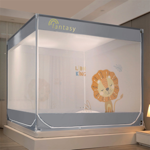 Yourte mongole Anti-chute pour usage domestique drap <span class=keywords><strong>de</strong></span> <span class=keywords><strong>lit</strong></span> <span class=keywords><strong>de</strong></span> 1.8 mètres pour enfants sans support d'installation <span class=keywords><strong>lit</strong></span> épais <span class=keywords><strong>moustiquaire</strong></span> pour bébé - Product Image 4