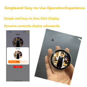 Badge électronique au design le plus récent, badge intelligent avec photo, écran IPS de 1,85 pouce, revêtement métallique, gadgets électroniques vidéo, produits IA - Product Image 5