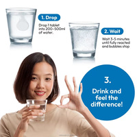 Comprimés d'eau hydrogénée H2 - Santé des articulations et récupération post-entraînement - Antioxydant à la plus petite molécule - Naturel - 30 comprimés/boîte