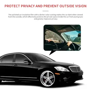 BKE TUV 1 Ply 88% Irr 8% Vlt Film auto-adhésif <span class=keywords><strong>pour</strong></span> vitres de voiture, protection de la vie privée, changement de couleur, protection contre la chaleur, anti-UV, teinté solaire - Product Image 3