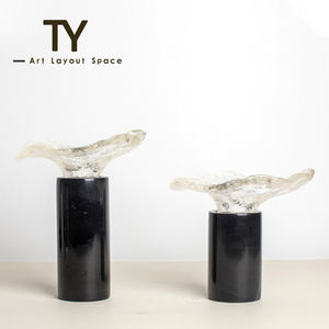 <span class=keywords><strong>Ferrando</strong></span> arroz blanco negro mármol candelabro ornamento fábrica venta al por mayor decoración sala de estar restaurante Hotel modelo habitación - Product Image 4