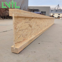 Viga de madera I-Joist para el mercado estadounidense, viga de madera de ingeniería para la construcción de viviendas residenciales