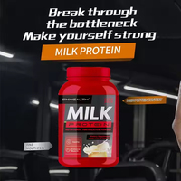 Poudre de Protéine de Lactosérum au Lait Vanillé en Gros, Complément Alimentaire pour le Fitness et le Bien-être Musculaire, Marque Privée OEM