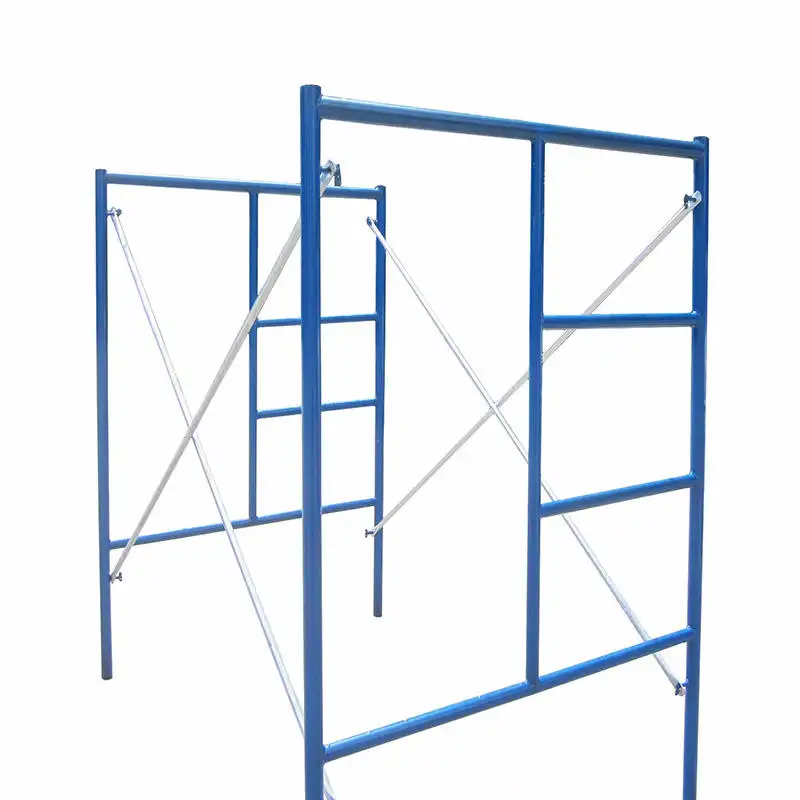 Q235 Steel Walk Through Movable mason ladder frame scaffolding