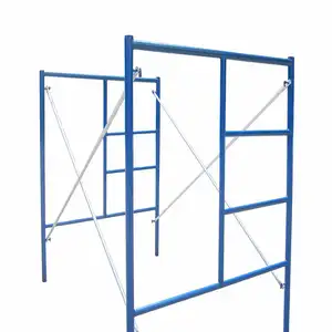 Q235 Steel Walk Through mobile mason ladder frame ponteggi