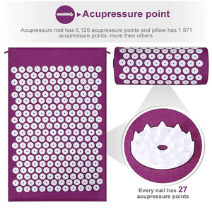Tapis d'acupression en coton écologique SHENGDE, tapis de massage corporel en silicone, masseur portable relaxant pour la maison - Product Image 5