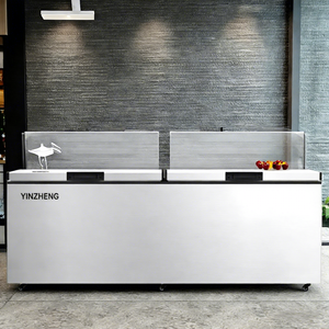 <span class=keywords><strong>Congelador</strong></span> Horizontal Comercial de Gran Capacidad con Doble Puerta y Espuma, <span class=keywords><strong>Congelador</strong></span> Vertical de Puerta Superior de Fábrica YINZHENG - Product Image 1