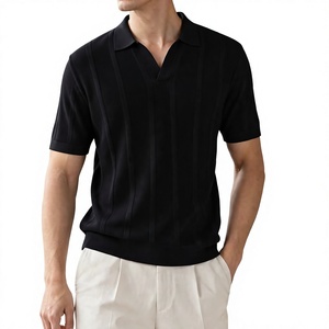 Pull Polo Homme Tricoté Fin de Haute Qualité 2026 Printemps-Automne Manches Courtes 100% Coton Coupe Slim Golf Unisexe - Product Image 1