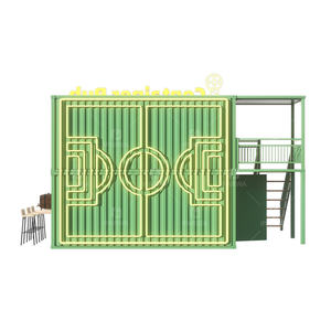 Conteneur en acier extensible de 20 pieds, café, boutique préfabriquée, Coupe <span class=keywords><strong>du</strong></span> <span class=keywords><strong>monde</strong></span> de football 2026, pub, cuisine, restaurant de restauration rapide - Product Image 2