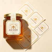 Étiquettes adhésives TEDDY pour solutions d'étiquetage, résistantes à l'huile, écologiques, pour bouteilles de confiture de cerises, emballages alimentaires