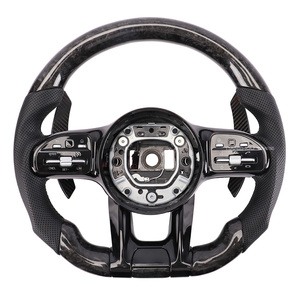 Volante AMG in Fibra di Carbonio Forgiata Personalizzato per Mercedes Benz AMG CL CLA GLC <span class=keywords><strong>Classe</strong></span> A <span class=keywords><strong>E</strong></span> S C W211 W212 W213 W218 W221 W222 W463 - Product Image 6