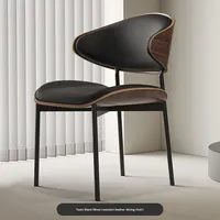 Fauteuil de salon italien de luxe léger 2025 – Nouveau modèle haut de gamme en bois massif, dossier de style mid-century, moderne pour la maison avec pieds en métal