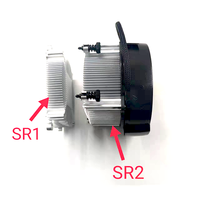 Refroidisseur d'air AM4 AM5 pour processeur Ryzen 5 Wraith Prism d'origine, refroidissement du processeur PC, ventilateur de refroidissement PWM de 90 mm, dissipateur thermique du processeur