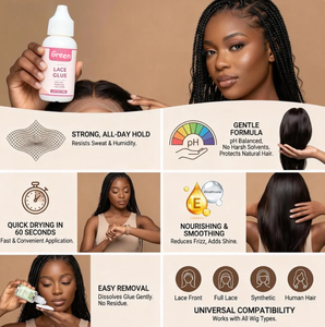 Pegamento para Encaje de Cabello Resistente al Agua, Fijación Extrema, Transparente, Personalizado, para Remover Extensiones de Cabello Humano, Kit Frontal de Cabello al por Mayor - Product Image 2