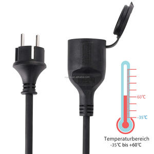 Câble d'extension <span class=keywords><strong>électrique</strong></span>, 20mm, <span class=keywords><strong>25m</strong></span>, prise Schuko noire, <span class=keywords><strong>rallonge</strong></span> en caoutchouc, IP44, <span class=keywords><strong>étanche</strong></span>, pour utilisation en extérieur - Product Image 3