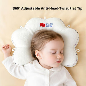 Oreiller en forme <span class=keywords><strong>de</strong></span> papillon pour nourrissons et bébés <span class=keywords><strong>de</strong></span> 0 à 2 ans, anti-acariens, garnissage en fibres, aide à la mise en forme <span class=keywords><strong>de</strong></span> la tête - Product Image 1