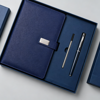 Articles cadeaux d'affaires promotionnels, carnet A5 en cuir, ensemble de journal, agenda de bureau personnalisé, ensemble de cadeaux d'entreprise avec stylo