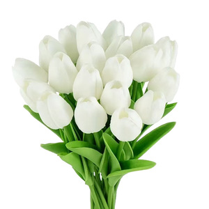Nuovi Fiori di <span class=keywords><strong>Tulipano</strong></span> Artificiali Realistici in PU, Fiori Artificiali in Seta, Tulipani Effetto Reale per Decorazioni Domestiche e Matrimoni - Product Image 6