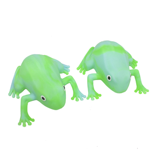 Giocattolo Antistress in Plastica TPR Ecologico, Rana Iridescente Bicolore, per Bambini dai 5 ai 7 Anni - Product Image 1