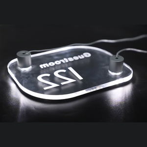 Advertising Board Acrylic Number Signs <b>Led</b> Standoff Illuminated Wall Mount Sign Holder for Acrylic - Product Image 1