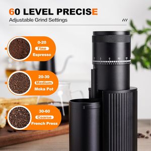 เครื่องบดกาแฟไฟฟ้า 01S สีดำ สำหรับเอสเพรสโซและกาแฟดริป - Product Image 4