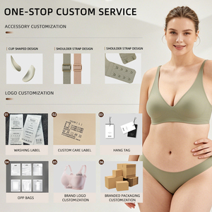 Reggiseno da allattamento senza cuciture in tessuto elasticizzato per donna, taglie forti, senza ferretto, all'ingrosso, in saldo - Product Image 5