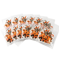 Autocollants découpés sur mesure pour Halloween, autocollants en vinyle imperméables mignons, papier autocollant avec motifs de sorcières, fantômes, citrouilles, « Trick or Treat », pour la décoration