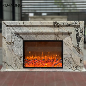 Caminetti in Marmo Naturale su Misura, Design <span class=keywords><strong>Moderno</strong></span> e Minimalista, per Soggiorno Interno, Vendita all'Ingrosso dalla Fabbrica - Product Image 6