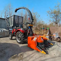 Petite machine de stockage verte à disques à roues de 65 chevaux, moissonneuse d'ensilage à paille de maïs, moissonneuse d'alimentation du bétail