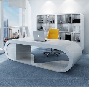 Escritorio Ejecutivo de Oficina de Lujo Estilo Antiguo, Mesa Grande para CEO, Mesa de Melamina - Product Image 6