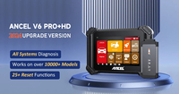 Herramienta de Diagnóstico de Sistema Completo ANCEL V6 PRO+HD para Autos y Camiones 2 en 1 con Codificación ECU y 25 Funciones de Reinicio