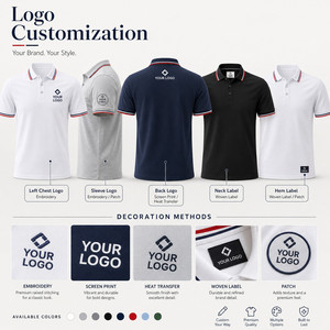 Camisa de Golf Personalizada con Logotipo Premium, Cuello con Ribete, Estilo Clásico, Casual de Negocios, Venta al Por Mayor, Colores Personalizados - Product Image 2