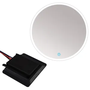 Sannce ROHS — capteur tactile intelligent led, commande pour miroir avec variateur de couleur, anti-brouillard pour miroir de salle de bains, cc 12v