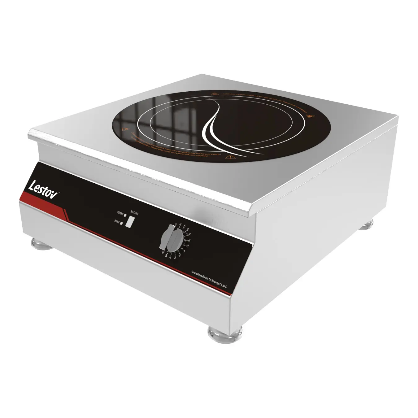 Cooktops de mesa comerciais de indução de alta eficiência 3500W para uso em restaurantes e hotéis