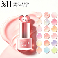 Kit de gel pour ongles MengHE 24 couleurs Air Cushion Pat Pat, gel UV doux, dégradé pastel macaron, gel de coloration rapide One Tap