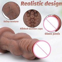 Extragroßer Monsterförmiger Realistischer Dildo Weibliches Masturbationsspielzeug Fisting Analplug Erwachsenen-Alternative Weiches Silikon Sexmaschine