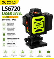 Instrument laser industriel Huake haute précision 12 lignes à lumière verte, auto-nivelant 3 mm, diamètre de la sonde 1 mm pour le nivellement mural