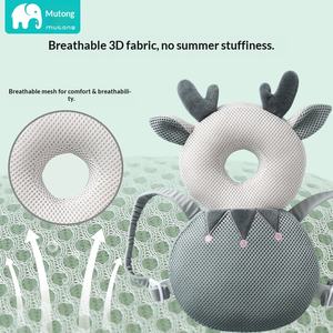 Almohada de Protección para la Cabeza del Bebé, Anti-caídas, Forma de Almohada, Tela de Felpa Transpirable, Reposacabezas para Bebés de 1 a 3 Años - Product Image 2