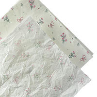 Papier de soie Aierflrist style floral, 10 pièces, motif floral, en pâte chimique, base de papier Sydney, papier Snow Pear