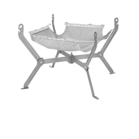 Poêle à bois pliable en alliage de titane pour l'extérieur, foyer de camping, barbecue, feu de camp, avec étui de transport