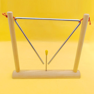 Instruments de percussion de haute qualité, cloche triangulaire multifonctionnelle de 8 pouces, jouet musical pour la maternelle, aides pédagogiques pour l'éducation précoce - Product Image 3