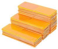 Réflecteur automatique Orange Side Lights réflecteur en plastique pour remorques camions voitures remorques caravanes avec E-Mark