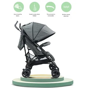 Xe đẩy em bé có thể ngồi và nằm xuống Trọng lượng nhẹ có thể gập lại sang trọng ô xe đẩy với cao-xem thiết kế - Product Image 4