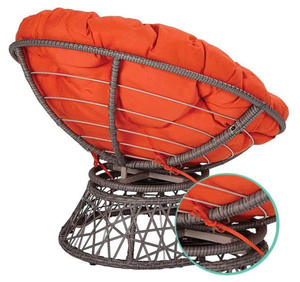 Silla de Jardín Plegable Moderna, Ligera, Resistente, Impermeable, Ecológica y Portátil de Mimbre Giratoria para Uso en Exteriores y Parques (OEM) - Product Image 4