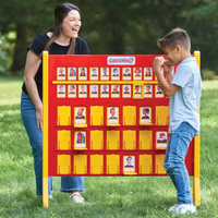 Jeu de société géant interactif et éducatif pour enfants, idéal pour les fêtes, la location et les équipements de jeux intérieurs en milieu public.